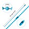 100 Pieces Ball Beads Chain, Bulk Dog Tag Metal Chain, 4.72 Inch Ball Chain Keychains with Connectors for Hanging Christmas Decoration (Mixed Color)